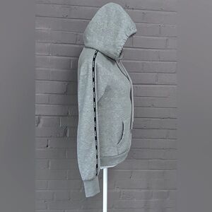 Bebe gray zip front hoodie S